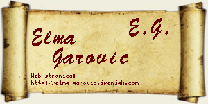 Elma Garović vizit kartica